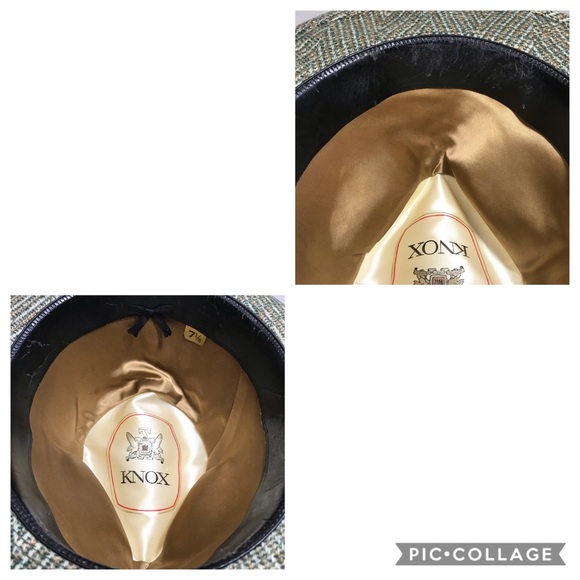 Vintage Charles Knox Tweed Fedora Hat - Picture 7 of 9